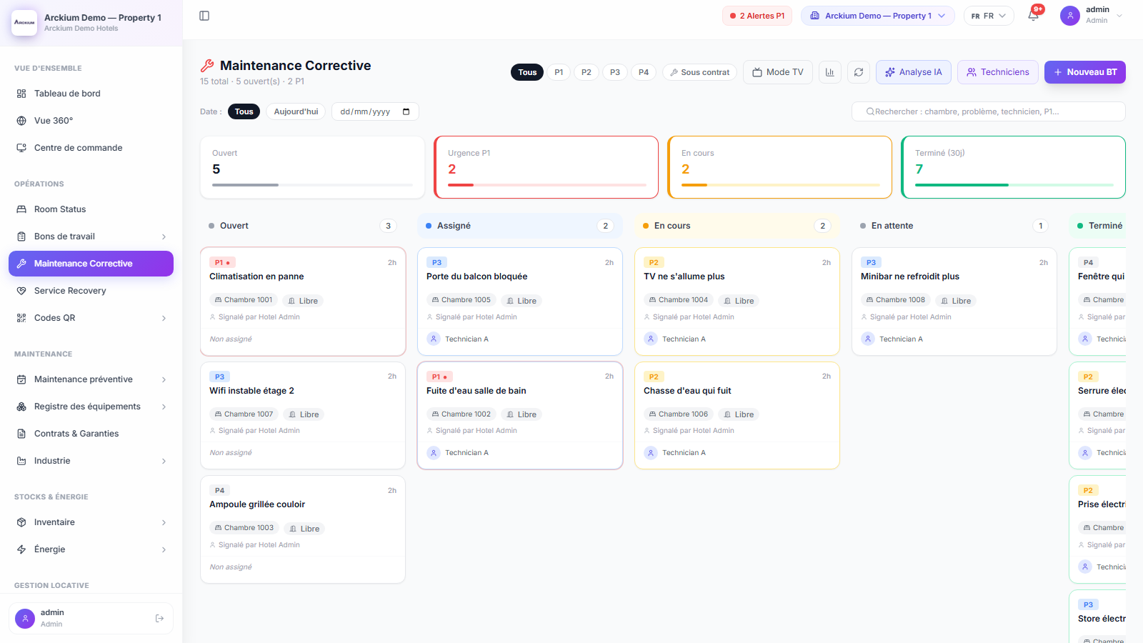 Arckium corrective action tracking