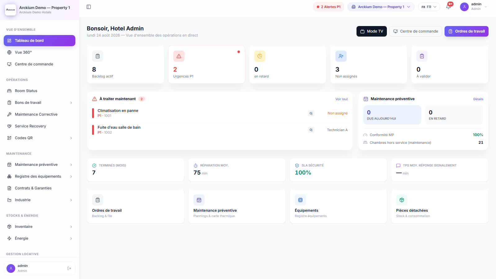 Arckium reservation-aware operations